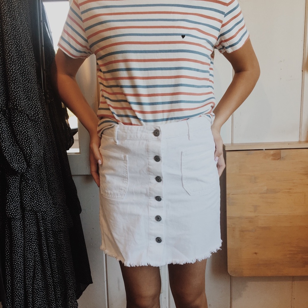 Urban outfitters white denim skirt - Picture 6 of 7